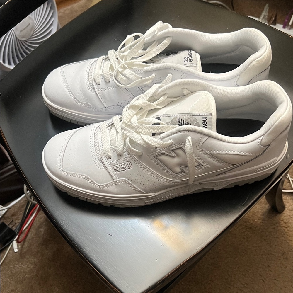 New Balance Men's 550 White Sneakers